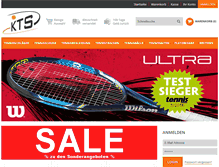 Tablet Screenshot of kts-tennisversand.de